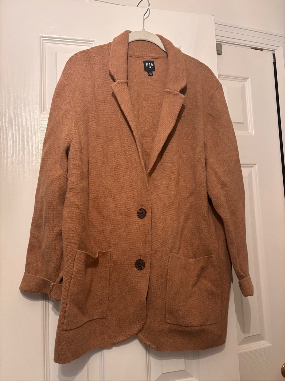 GAP Women's Caramel Two-Button Blazer Coat